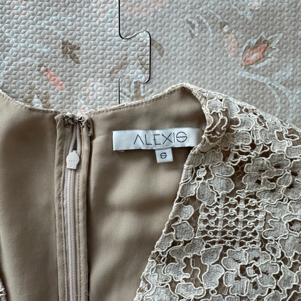 Alexis Cream Lace Blazer with Intricate Detailing